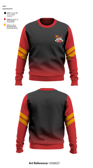 Crew Neck Sweatshirt, Warriors, Football, Teamtime, Team time, sublimation, custom sports apparel, team uniforms, spirit wear, spiritwear, sports uniforms, custom shirts, team store, custom team store, fundraiser sports, apparel fundraiser
