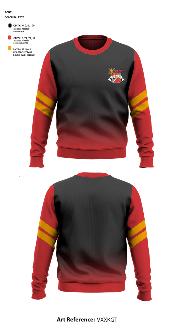 Crew Neck Sweatshirt, Warriors, Football, Teamtime, Team time, sublimation, custom sports apparel, team uniforms, spirit wear, spiritwear, sports uniforms, custom shirts, team store, custom team store, fundraiser sports, apparel fundraiser