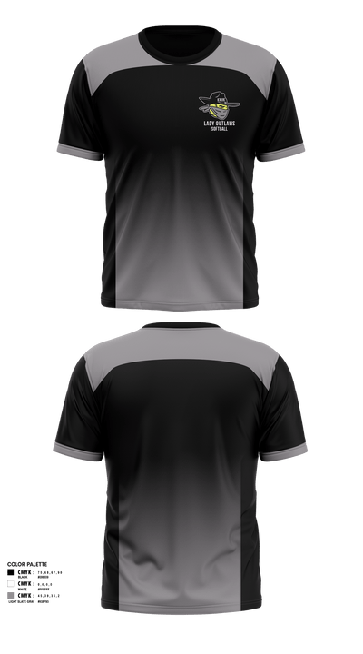 Erie Lady Outlaws 3800512 Short Sleeve Performance Shirt - 1