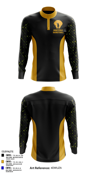 Quarter Zip Jacket, NightFolk, Men's Basketball, Teamtime, Team time, sublimation, custom sports apparel, team uniforms, spirit wear, spiritwear, sports uniforms, custom shirts, team store, custom team store, fundraiser sports, apparel fundraiser