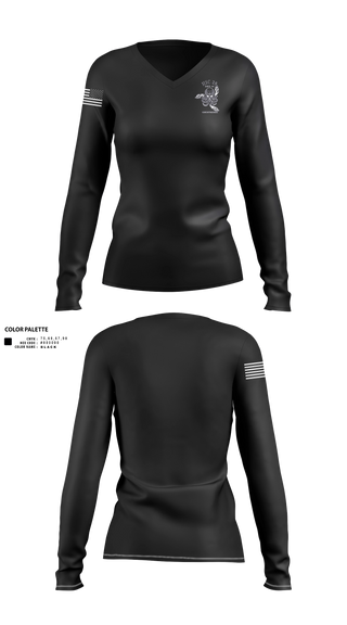 Women's Long Sleeve Vneck Shirt, HSC-28, , Teamtime, Team time, sublimation, custom sports apparel, team uniforms, spirit wear, spiritwear, sports uniforms, custom shirts, team store, custom team store, fundraiser sports, apparel fundraiser