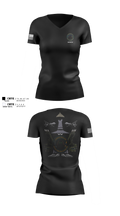 117th Intel Squadron 88574563 Women's Short Sleeve V-neck Shirt - 100