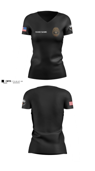 Smoky Mountain Search & Rescue Women's Short Sleeve V-neck Shirt - 2