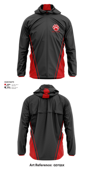 Windbreaker, Wilson/EC Wildcats, Baseball, Teamtime, Team time, sublimation, custom sports apparel, team uniforms, spirit wear, spiritwear, sports uniforms, custom shirts, team store, custom team store, fundraiser sports, apparel fundraiser