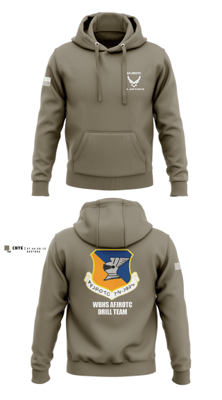 Hoodie, WBHS AFJROTC, Air Force, Teamtime, Team time, sublimation, custom sports apparel, team uniforms, spirit wear, spiritwear, sports uniforms, custom shirts, team store, custom team store, fundraiser sports, apparel fundraiser
