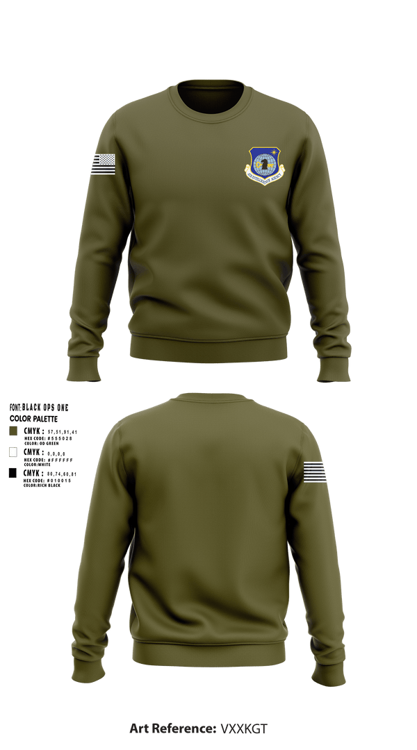 Crew Neck Sweatshirt, 2036 OSS, Air Force, Teamtime, Team time, sublimation, custom sports apparel, team uniforms, spirit wear, spiritwear, sports uniforms, custom shirts, team store, custom team store, fundraiser sports, apparel fundraiser