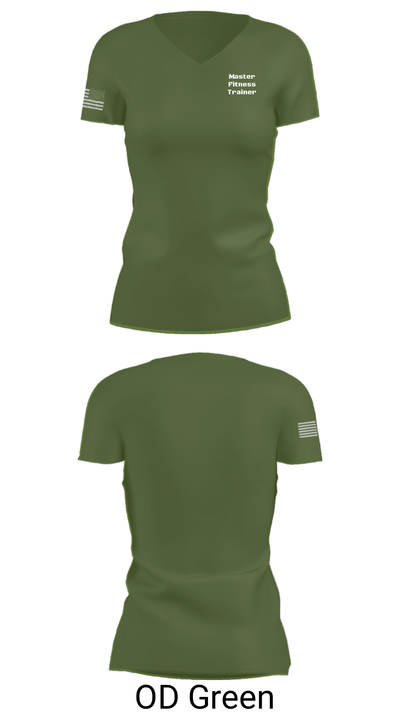 Master Fitness Trainer 12803925 Women's Short Sleeve V-neck Shirt - 48