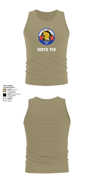 Tank Top, 506th PIR, Army, Teamtime, Team time, sublimation, custom sports apparel, team uniforms, spirit wear, spiritwear, sports uniforms, custom shirts, team store, custom team store, fundraiser sports, apparel fundraiser