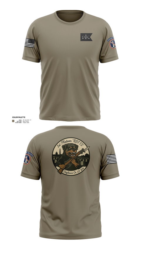 Short Sleeve Performance Shirt, Doghouse 1st Platoon Rottweilers, , Teamtime, Team time, sublimation, custom sports apparel, team uniforms, spirit wear, spiritwear, sports uniforms, custom shirts, team store, custom team store, fundraiser sports, apparel fundraiser