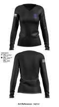 DISTRICT 1 SECTOR 3 60497467 Women's Long Sleeve V-neck Shirt - 3