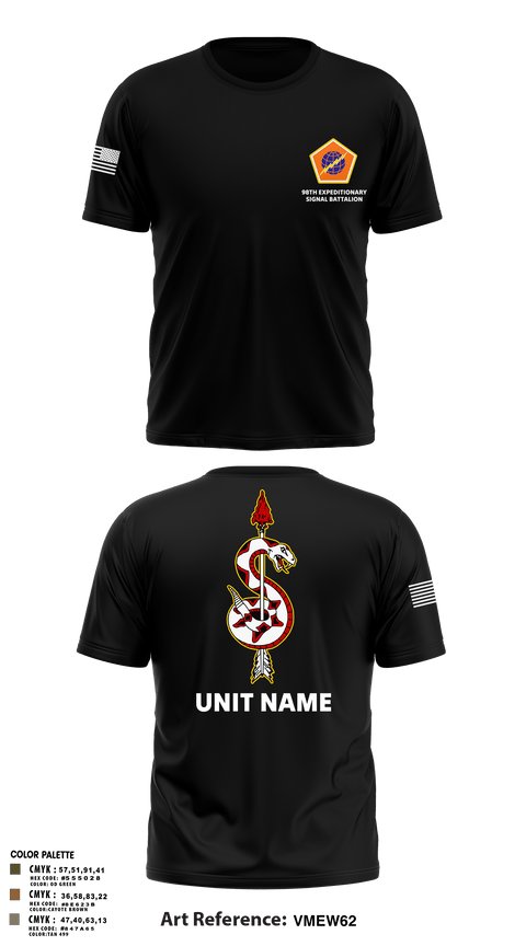 Old School Cotton Feel Shirt, 98th Expeditionary Signal Battalion, Army, Teamtime, Team time, sublimation, custom sports apparel, team uniforms, spirit wear, spiritwear, sports uniforms, custom shirts, team store, custom team store, fundraiser sports, apparel fundraiser