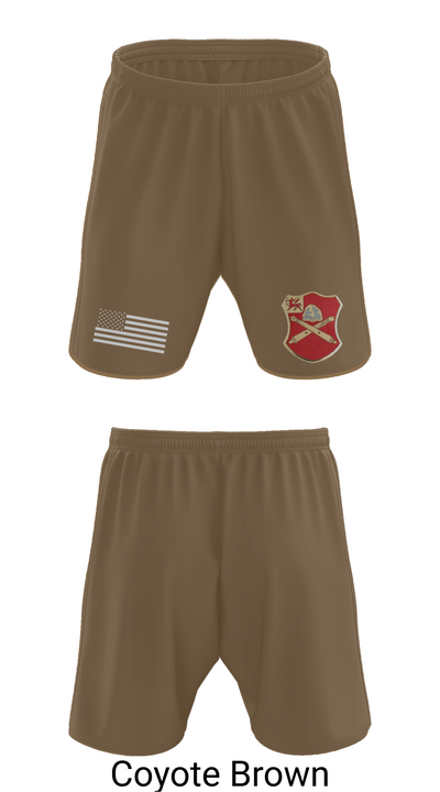 Bravo Battery, 6th Battalion, 10th Field Artillery 85654771 Athletic Shorts With Pockets - 9
