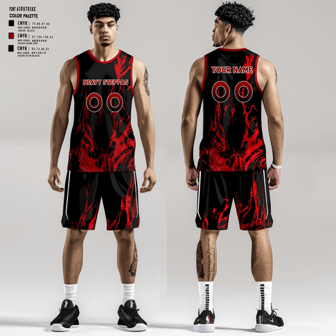 Mens Basketball Jersey, Heavy Steppas, Men's Basketball, Teamtime, Team time, sublimation, custom sports apparel, team uniforms, spirit wear, spiritwear, sports uniforms, custom shirts, team store, custom team store, fundraiser sports, apparel fundraiser
