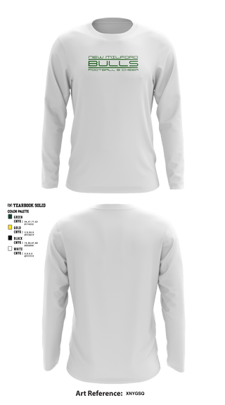 Long Sleeve Performance Shirt, New Milford Bulls Football And Cheerleading, Football, Teamtime, Team time, sublimation, custom sports apparel, team uniforms, spirit wear, spiritwear, sports uniforms, custom shirts, team store, custom team store, fundraiser sports, apparel fundraiser
