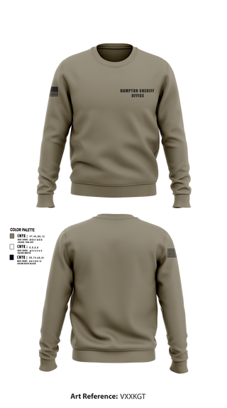 Crew Neck Sweatshirt, Hampton sheriff office, , Teamtime, Team time, sublimation, custom sports apparel, team uniforms, spirit wear, spiritwear, sports uniforms, custom shirts, team store, custom team store, fundraiser sports, apparel fundraiser