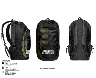 Gear Bag, skar elite, Men's Basketball, Teamtime, Team time, sublimation, custom sports apparel, team uniforms, spirit wear, spiritwear, sports uniforms, custom shirts, team store, custom team store, fundraiser sports, apparel fundraiser
