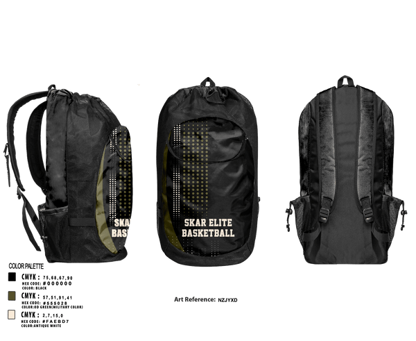 Gear Bag, skar elite, Men's Basketball, Teamtime, Team time, sublimation, custom sports apparel, team uniforms, spirit wear, spiritwear, sports uniforms, custom shirts, team store, custom team store, fundraiser sports, apparel fundraiser