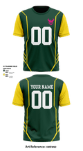 New Milford Bulls Football And Cheerleading 19489077 Short Sleeve Performance Shirt - 4