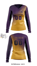 Lady Eagles 38011589 Women's Long Sleeve V-neck Shirt - 1