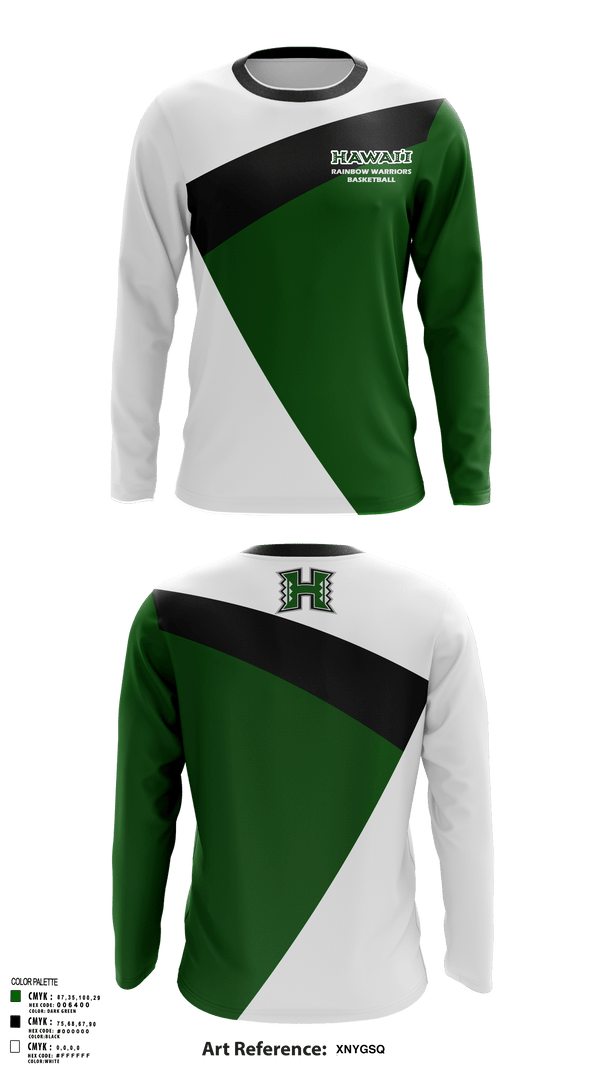 Long Sleeve Performance Shirt, Rainbow warriors, Men's Basketball, Teamtime, Team time, sublimation, custom sports apparel, team uniforms, spirit wear, spiritwear, sports uniforms, custom shirts, team store, custom team store, fundraiser sports, apparel fundraiser