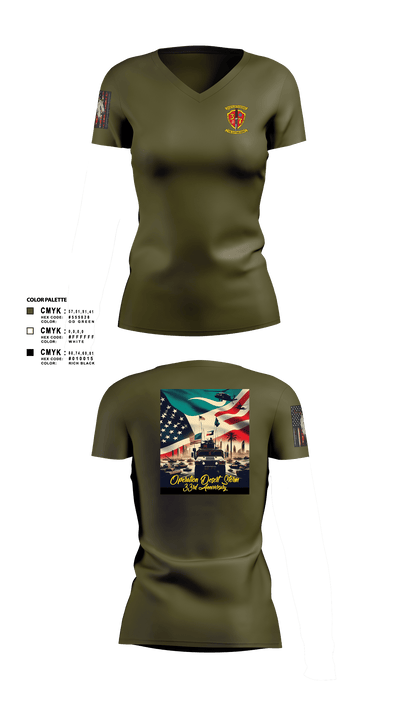 3/7 India Co. Wpns Plt 50459074 Women's Short Sleeve V-neck Shirt - 105