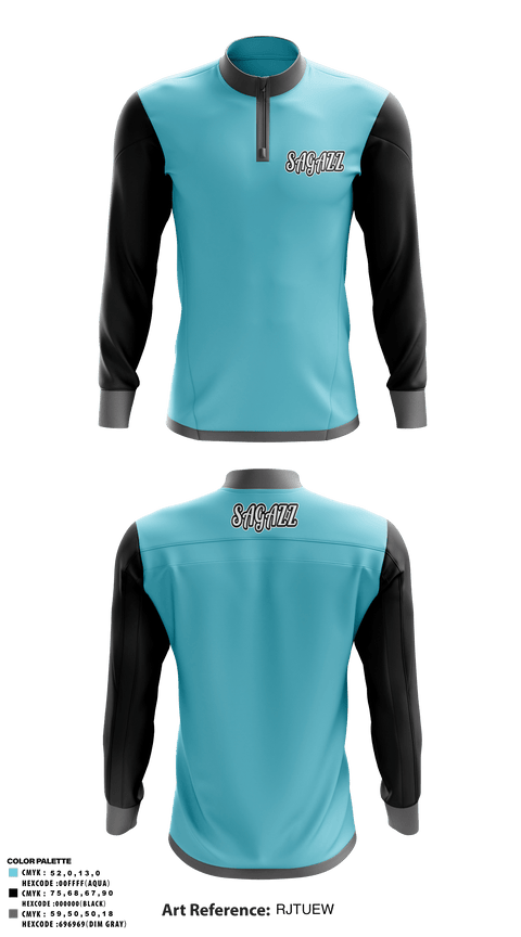 Quarter Zip Jacket, SAGAZZ, Baseball, Teamtime, Team time, sublimation, custom sports apparel, team uniforms, spirit wear, spiritwear, sports uniforms, custom shirts, team store, custom team store, fundraiser sports, apparel fundraiser