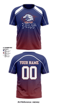 Milford Eagles Pop Warner Football and Cheer 85500081 Short Sleeve Performance Shirt - 5