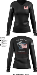 465 EVCC 45637531 Women's Long Sleeve V-neck Shirt - 1