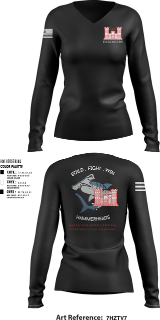 Women's Long Sleeve Vneck Shirt, 465 EVCC, , Teamtime, Team time, sublimation, custom sports apparel, team uniforms, spirit wear, spiritwear, sports uniforms, custom shirts, team store, custom team store, fundraiser sports, apparel fundraiser