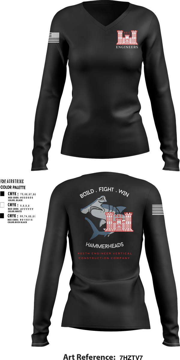 Women's Long Sleeve Vneck Shirt, 465 EVCC, , Teamtime, Team time, sublimation, custom sports apparel, team uniforms, spirit wear, spiritwear, sports uniforms, custom shirts, team store, custom team store, fundraiser sports, apparel fundraiser