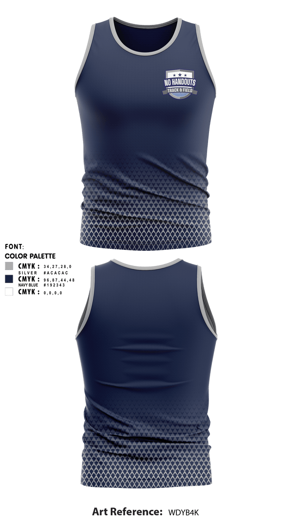 Tank Top, No Handouts Track & Field, Track & Field, Teamtime, Team time, sublimation, custom sports apparel, team uniforms, spirit wear, spiritwear, sports uniforms, custom shirts, team store, custom team store, fundraiser sports, apparel fundraiser