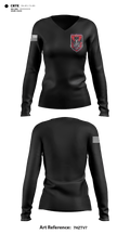 D Co 2-13th AVN REGT 27733749 Women's Long Sleeve V-neck Shirt - 1