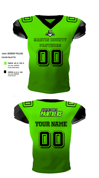 Football Jersey, Martin County Panthers Football And Cheer, Football, Teamtime, Team time, sublimation, custom sports apparel, team uniforms, spirit wear, spiritwear, sports uniforms, custom shirts, team store, custom team store, fundraiser sports, apparel fundraiser