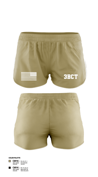 Women's Shorts, S2 HHC 3BCT, Army, Teamtime, Team time, sublimation, custom sports apparel, team uniforms, spirit wear, spiritwear, sports uniforms, custom shirts, team store, custom team store, fundraiser sports, apparel fundraiser