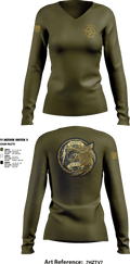 NIRT 4083324 Women's Long Sleeve V-neck Shirt - 17