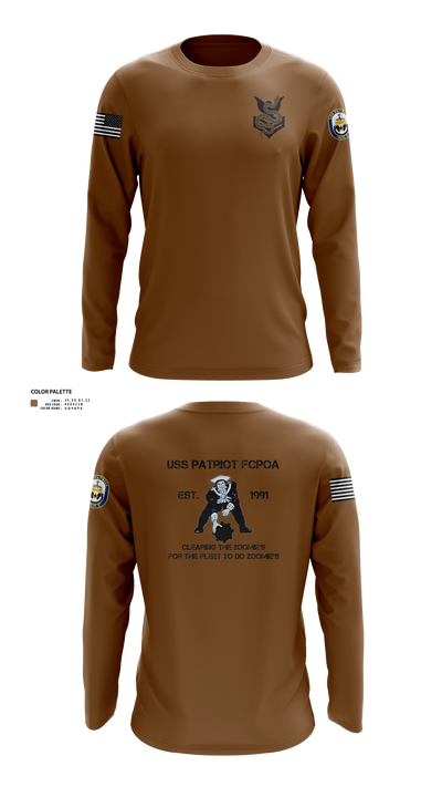 Uss patriot 25389184 Long Sleeve Performance Shirt 21