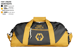 Duffle Bag, Corona wolves fc, Men's Soccer, Teamtime, Team time, sublimation, custom sports apparel, team uniforms, spirit wear, spiritwear, sports uniforms, custom shirts, team store, custom team store, fundraiser sports, apparel fundraiser