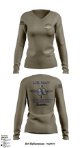 Aviation Maintenance Administration 29701879 Women's Long Sleeve V-neck Shirt - 3