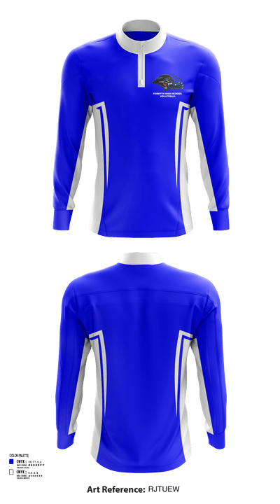 Forsyth High School Volleyball 13165035 Quarter Zip Jacket - 81