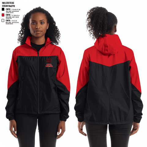 Windbreaker, San Jon High School Volleyball, Women's Volleyball, Teamtime, Team time, sublimation, custom sports apparel, team uniforms, spirit wear, spiritwear, sports uniforms, custom shirts, team store, custom team store, fundraiser sports, apparel fundraiser