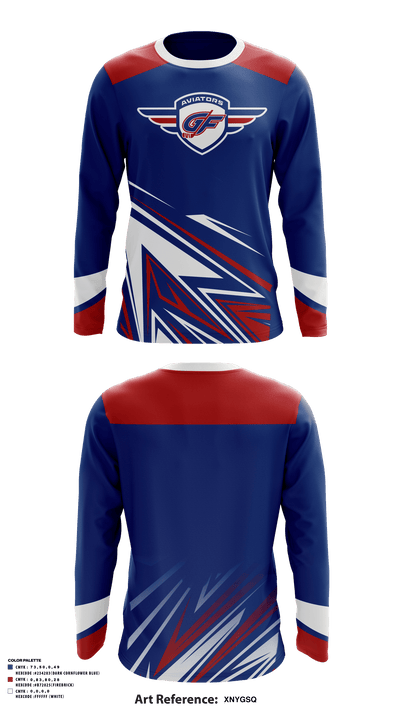GRAND FORKS YOUTH HOCKEY ASSOCIATION 92789320 Long Sleeve Performance Shirt - 11