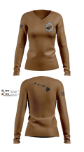 SDVT1 16421218 Women's Long Sleeve V-neck Shirt - 2