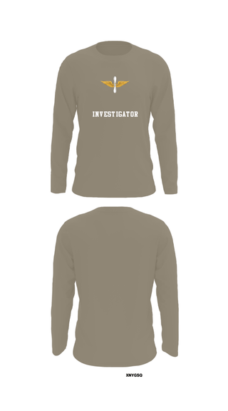 Long Sleeve Performance Shirt, Investigator, Army, Teamtime, Team time, sublimation, custom sports apparel, team uniforms, spirit wear, spiritwear, sports uniforms, custom shirts, team store, custom team store, fundraiser sports, apparel fundraiser