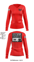 302nd EN CO 64266225 Women's Long Sleeve V-neck Shirt - 9