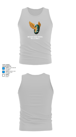 Tank Top, McBain High School Volleyball, Women's Volleyball, Teamtime, Team time, sublimation, custom sports apparel, team uniforms, spirit wear, spiritwear, sports uniforms, custom shirts, team store, custom team store, fundraiser sports, apparel fundraiser
