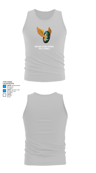 McBain High School Volleyball 93247142 Tank Top - 13