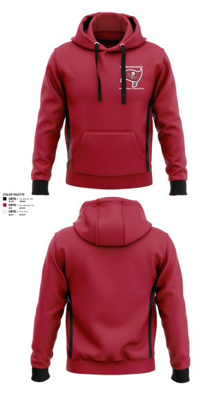 Hoodie, East Bay Buccaneers Youth Football & Cheerleading, Football, Teamtime, Team time, sublimation, custom sports apparel, team uniforms, spirit wear, spiritwear, sports uniforms, custom shirts, team store, custom team store, fundraiser sports, apparel fundraiser