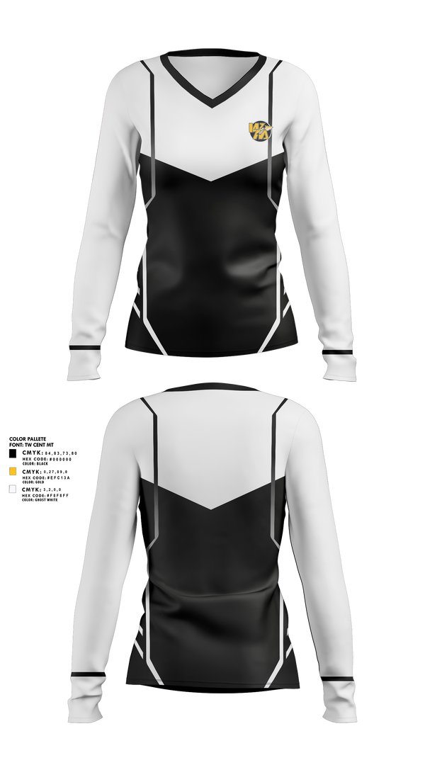 Women's Long Sleeve Vneck Shirt, Watkins Memorial High School Girls Golf, Golf, Teamtime, Team time, sublimation, custom sports apparel, team uniforms, spirit wear, spiritwear, sports uniforms, custom shirts, team store, custom team store, fundraiser sports, apparel fundraiser