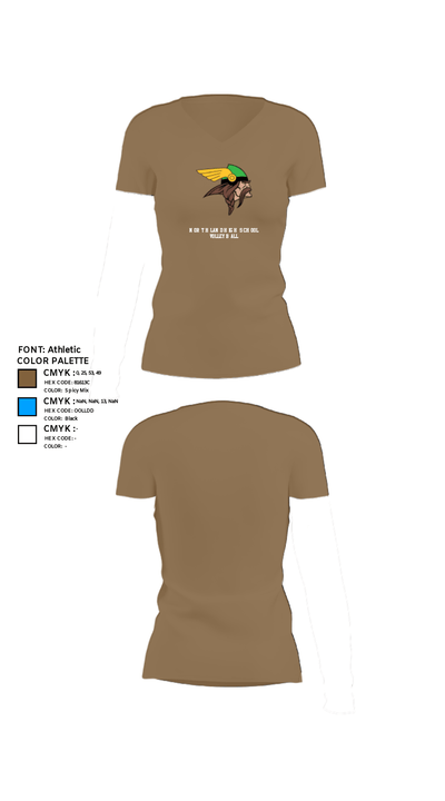Northland High School Volleyball 74321802 Women's Short Sleeve V-neck Shirt - 2