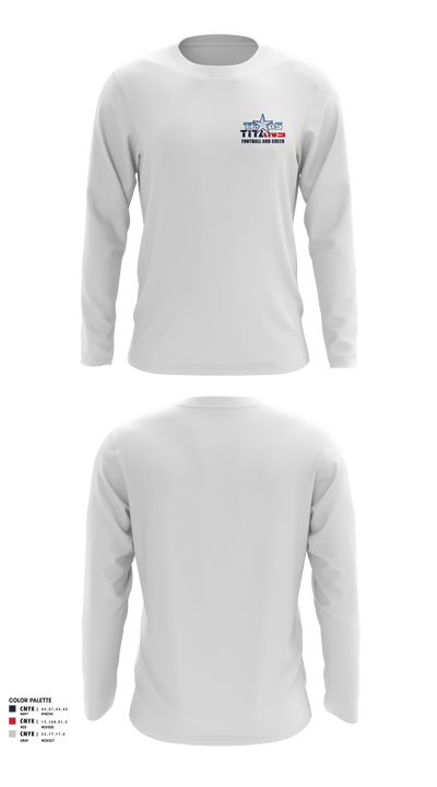 Texas Titans Youth Football 17189264 Long Sleeve Performance Shirt - 10